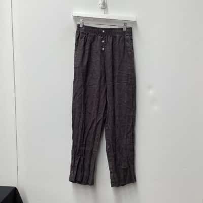 Nude Lucy Womens  Size S Grey linen pants
