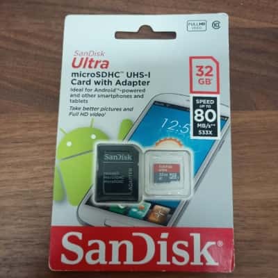 SanDisk Ultra 32 GB microSDHC UHS-I Card w/Adaptor
