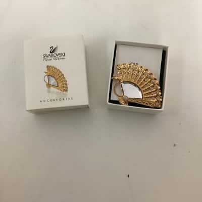 NEW - Swarovski Crystal Memories Spanish Fan Brooch