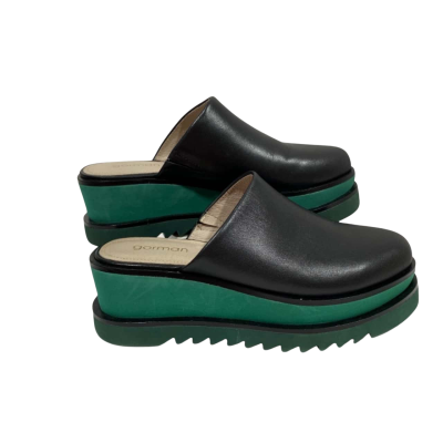 Gorman Black/ Green High Rise Platform Shoes Size 37