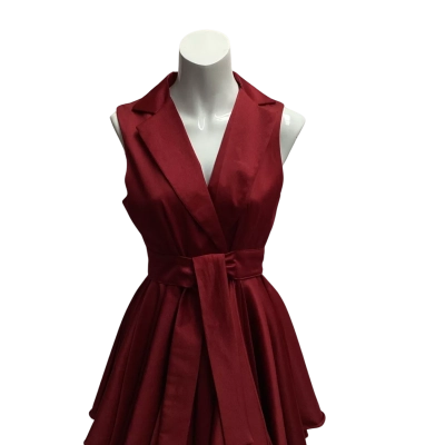 Cheyaten Womens  Size 2 Mini Dress Maroon 