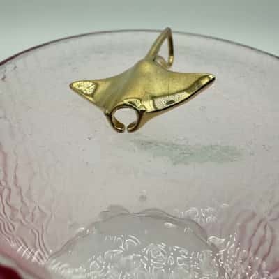 Manta Ray Pendant Stamped 925