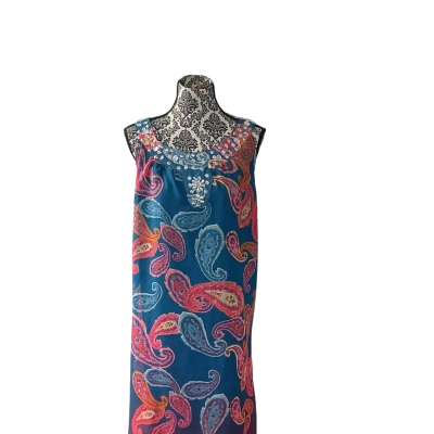 Millera  Womens  Size 18 Casual Dress / Maxi Dress / Sleeveless Dress  Pattern / Pink  / Turquoise 