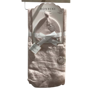 Bonbini 2 Pce Set for Newborn Hat & Blanket  Kids  Size 0-3m / 3-6m Hat Pink  