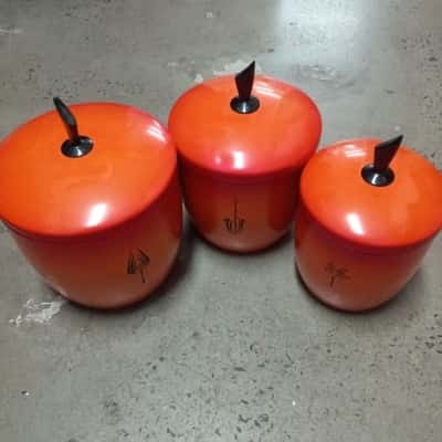 Set 3 Vintage Storage Canisters 