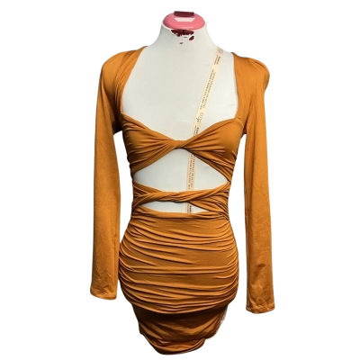 Oh Polly Womens  Size 8 Party Dress Brown 