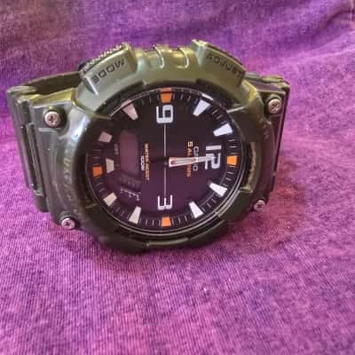 Casio Mens midnight black watch - 5208 - AQ S810Wretro