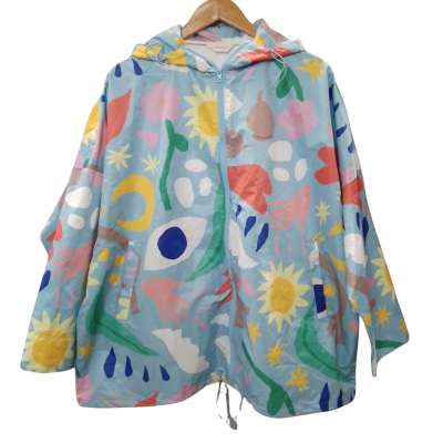 Gorman Women's Size M/L Blue & Multicoloured Raincoat 