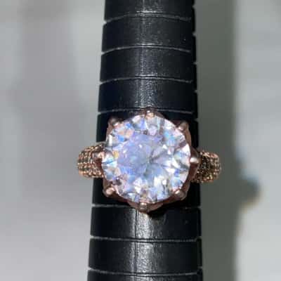  Women's Ring Marked 925 With CZ 