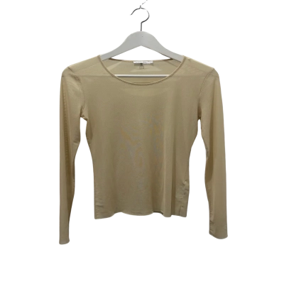 Patrizia Pepe Womens  Size 0 Long Sleeve Top Beige 
