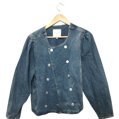Habitual Womens  Size L Denim Jacket Navy Blue 