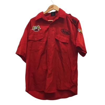 Von Dutch Mens  Size L Short Sleeve Shirt Red 