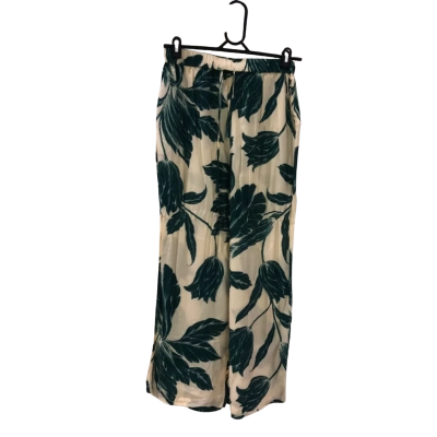Seafolly Cream Pants with Tropical Leaf's Size S