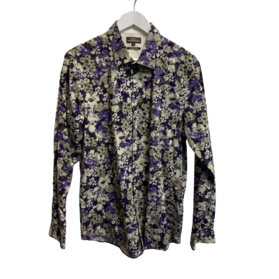 Rodd & Gunn Mens Size M Business Shirt Floral / Purple 