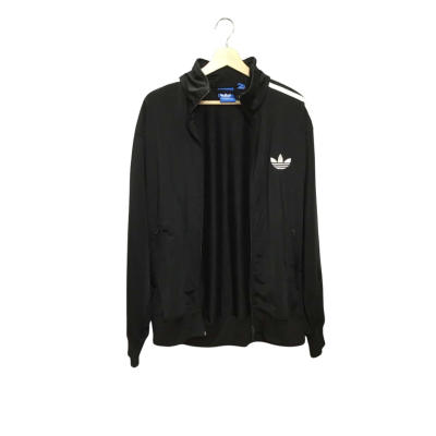 Adidas Mens  Size 14 Front Zipper Black  Jacket