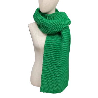 NEW -Sportsgirl Chunky Knit Scarf Bright Green 
