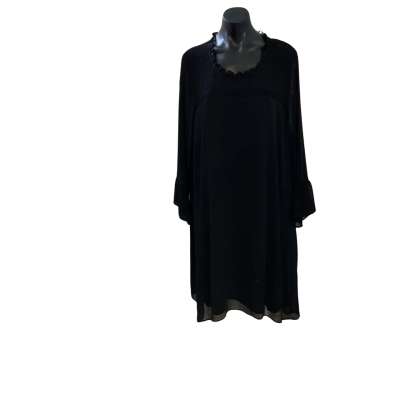 City Chic Womens  Size XXL Casual Dress Black  