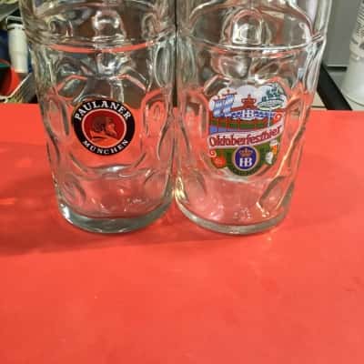 Paulaner and Hofbrau Glasses 