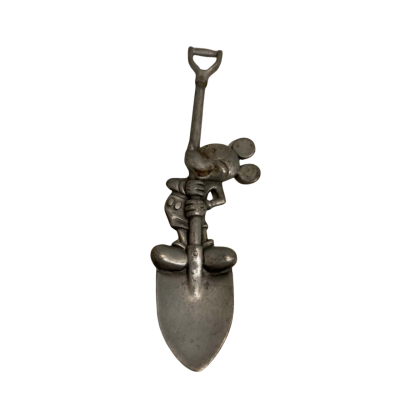 Vintage Mickey Mouse Pewter Shovel Spoon