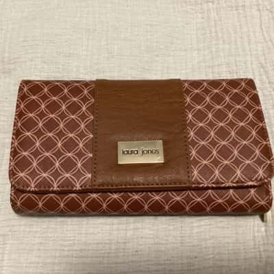 Laura Jones Womens Purse Brown / Pink  