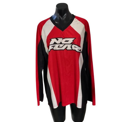 No fear  Size XXL Long Sleeve Top Black  / Red / White 