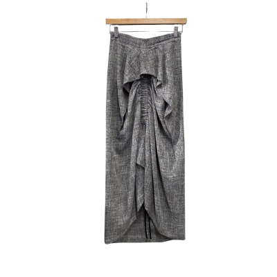 Acler Womens  Size 8 Maxi Skirt Grey 