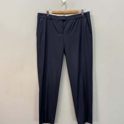 Boss Hugo Boss Womens  Size 12 Straight Leg Pants Blue 