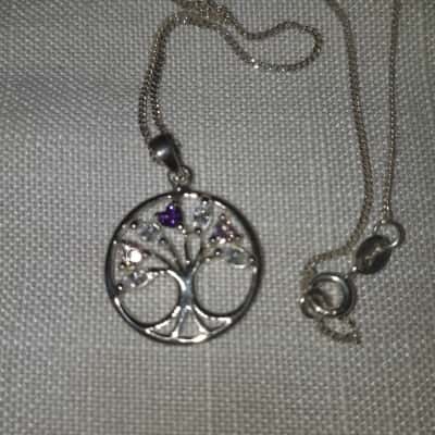 Silver 925 Tree Of Life Pendant On 925 Chain
