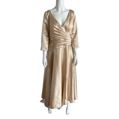 New Lan Ting Bride Womens  Size 10 / 12 Champagne Mother-of-the-Bride/ Wedding / Formal Dress