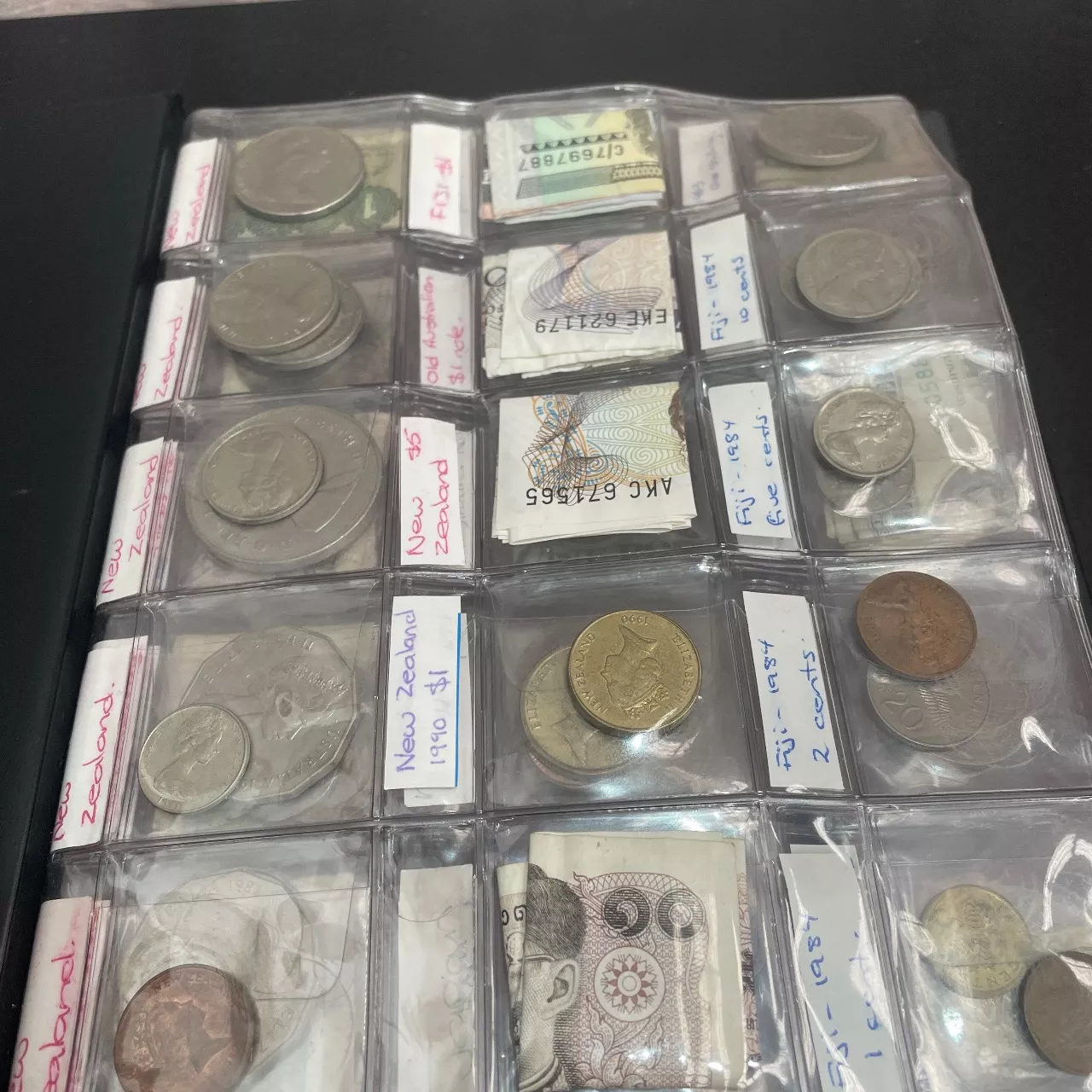 Coin Album - 113 Coins and 17 Notes (Mixed Currency’s)(s)