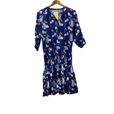 Country Road Womens  Size 14 Blue / Floral 3/4 Sleeve Dress