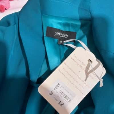 * Brand New * Motto Teal Blazer Size 12