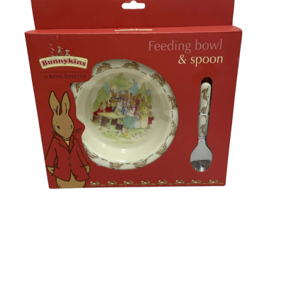 Royal Doulton Bunnykins feeding bowl & spoon