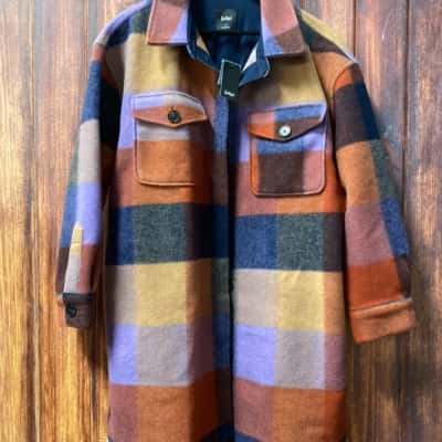 Sportsgirl   Size 16 Checked  jacket new 