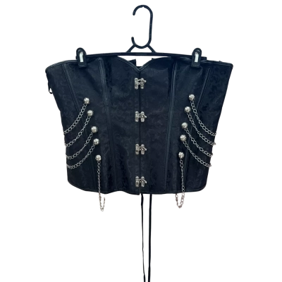  Womens  Size XXL Black Corset 