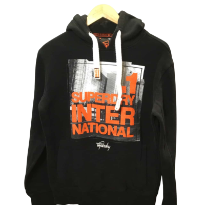 Men’s Superdry Graphic Hoodie Black Size S