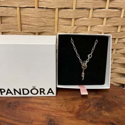 Pandora Carp good fortune dangle Fish charm Link chain Stirling silver cubic zirconia Chinese gift present mother daughter sister gift birthday 