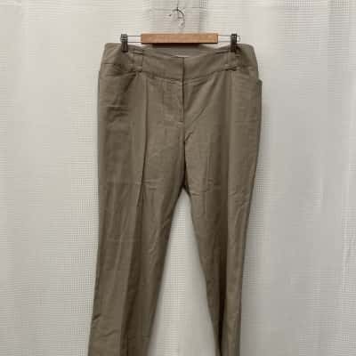 Jacqui-E Womens  Size 16 Wide Leg Pants Khaki 
