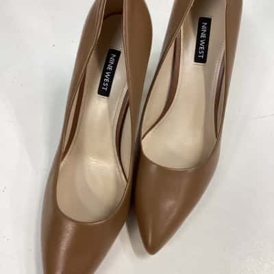 Womens Nine West Brown Heels Size 8.5