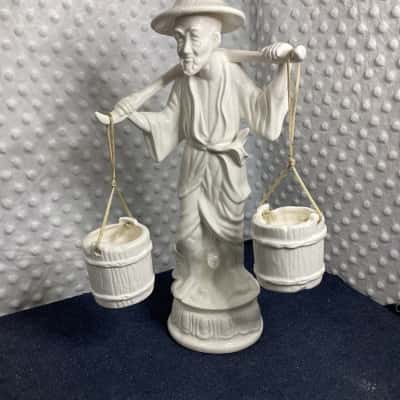 Japanese or Chinese Water Carrier Figurine