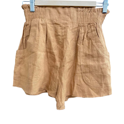 Paper Heart Womens  Size 6 Brown linen shorts 