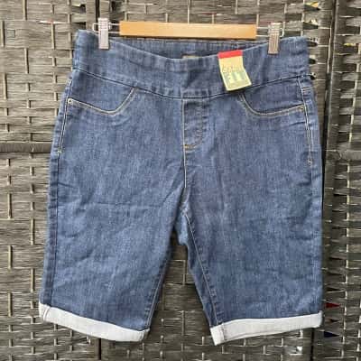 Katies Womens  Size 12 Denim Shorts Blue 