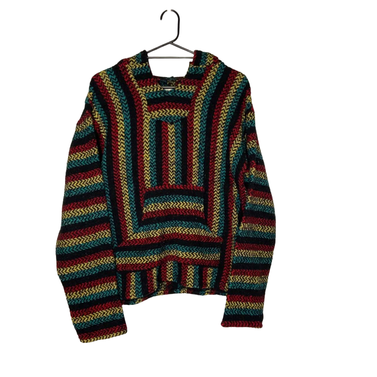 Baja Joe Mens Size L Hoodie Black / Green / Red / Yellow (s)