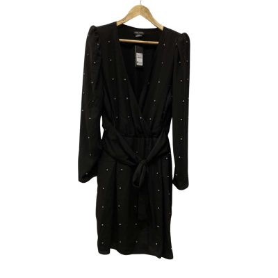 City Chic Womens  Size 14 / XS Midi /All Night Out Dress Black  