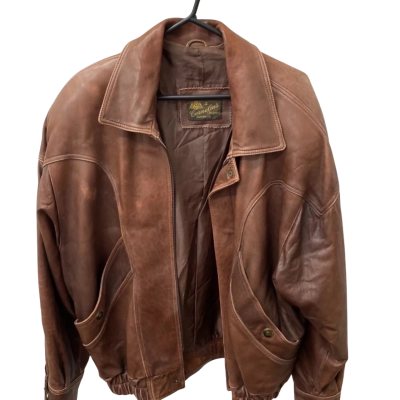 A Cornelius Original Womens  Size 14 Leather Jacket Brown 