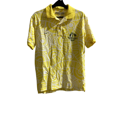 R.M. Williams Womens Commonwealth Games 2022 Size S Polo Shirt Gold / Green