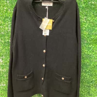 Virtuelle Womens  Size 18 Cardigan Black  
