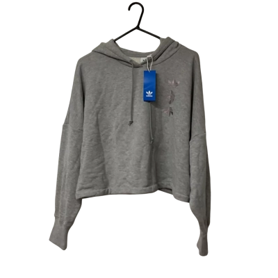 Adidas Size 14 Cotton Hoodie Grey 