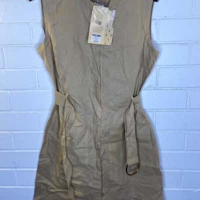 Liz Jordan Womens  Size 12 Brown / Burnt Orange  Dress 