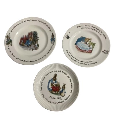 Vintage Wedgwood Peter Rabbit Plates 